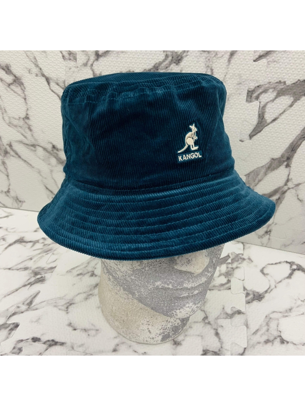 Men's Kangol Aqua Marine Corduroy Casual Bucket Hat NWT